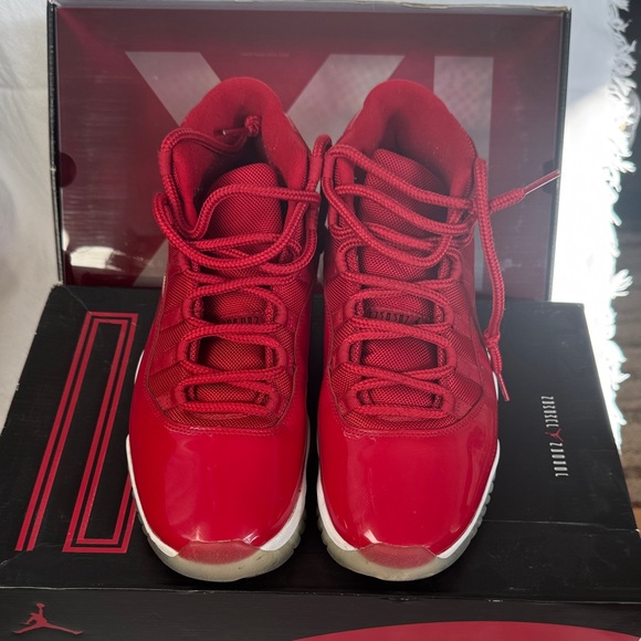 Nike Other - Nike Air Jordan 11’s Retro Red Shoes 9.5